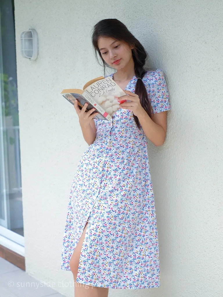 Prudence Midi Dress - blossom print