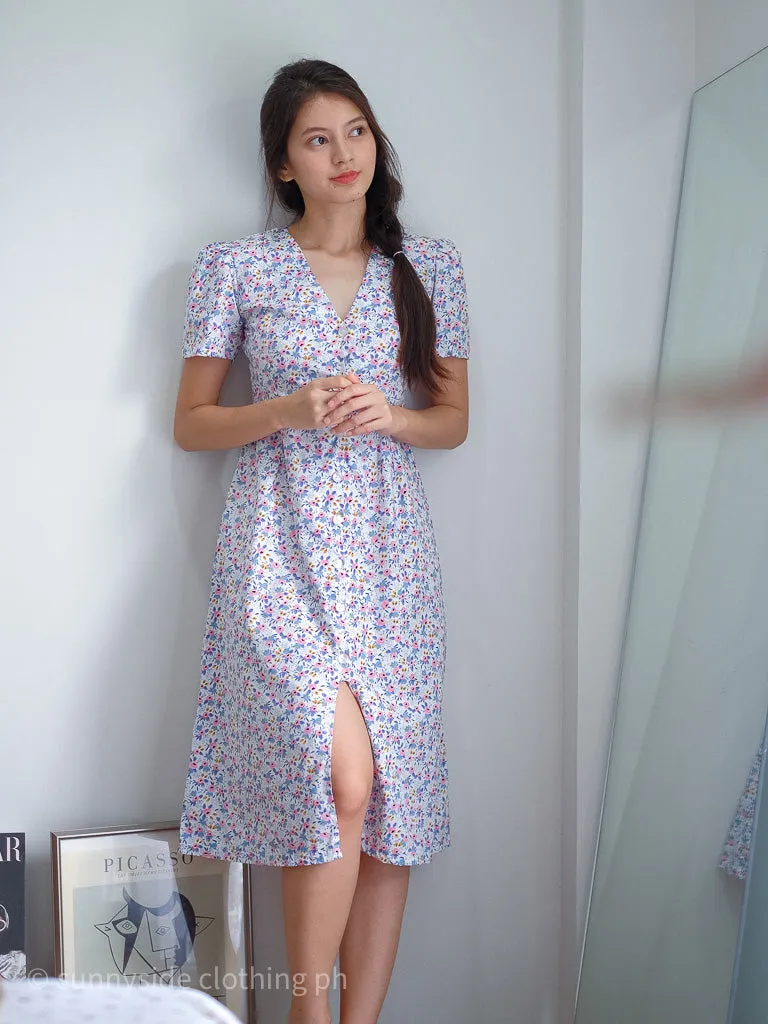 Prudence Midi Dress - blossom print
