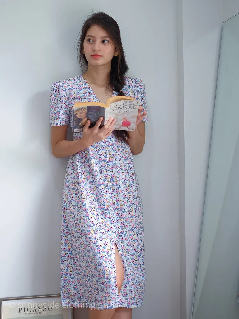 Prudence Midi Dress - blossom print