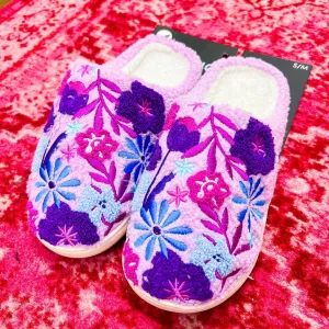 Purple Bloom Slippers
