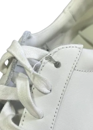REISS White Finley Low Top Leather Trainers UK 9 EU 43 