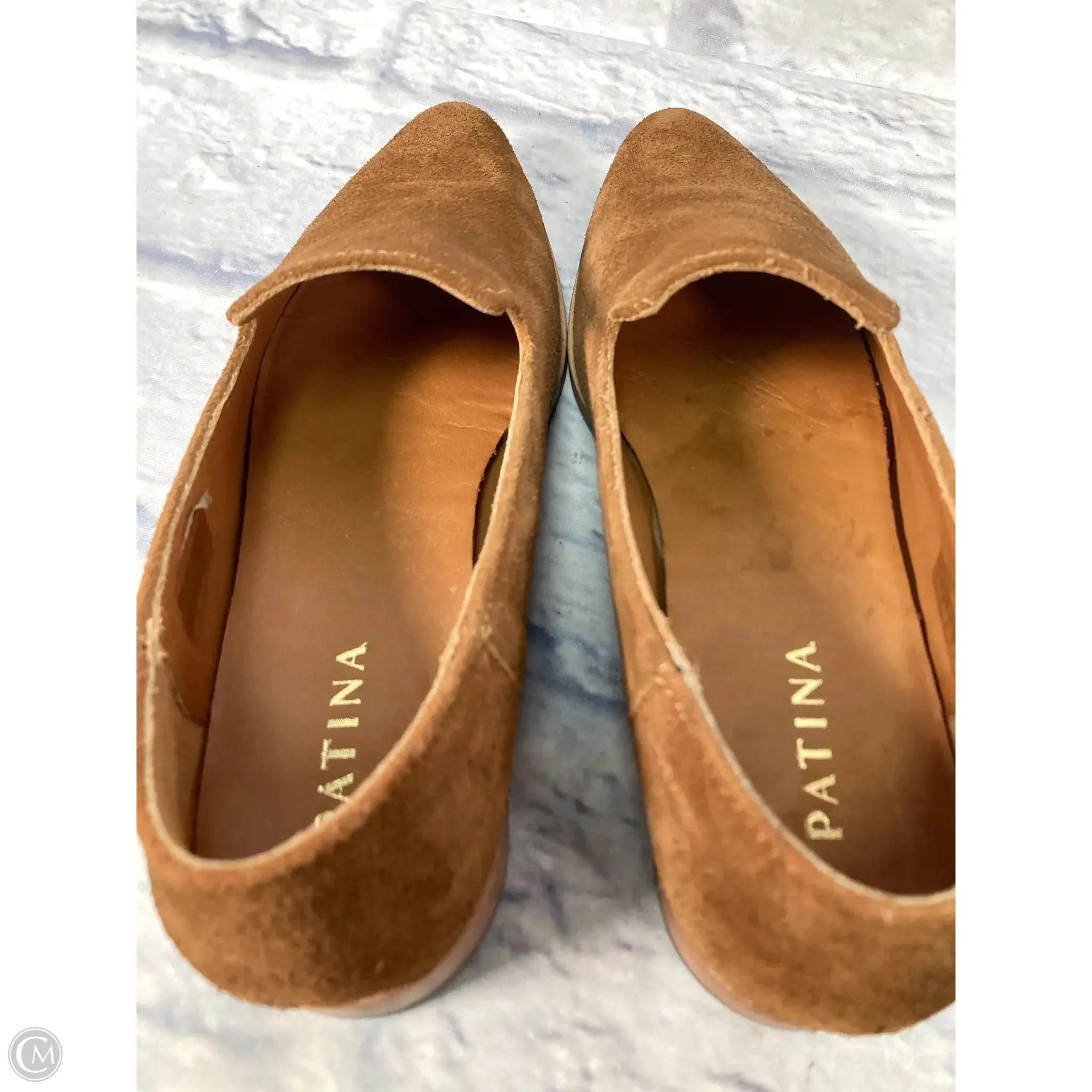 Shoes Flats By Clothes Mentor In Brown, Size: 5.5