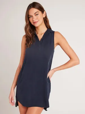 Sleeveless A-Line Dress - Endless Sea