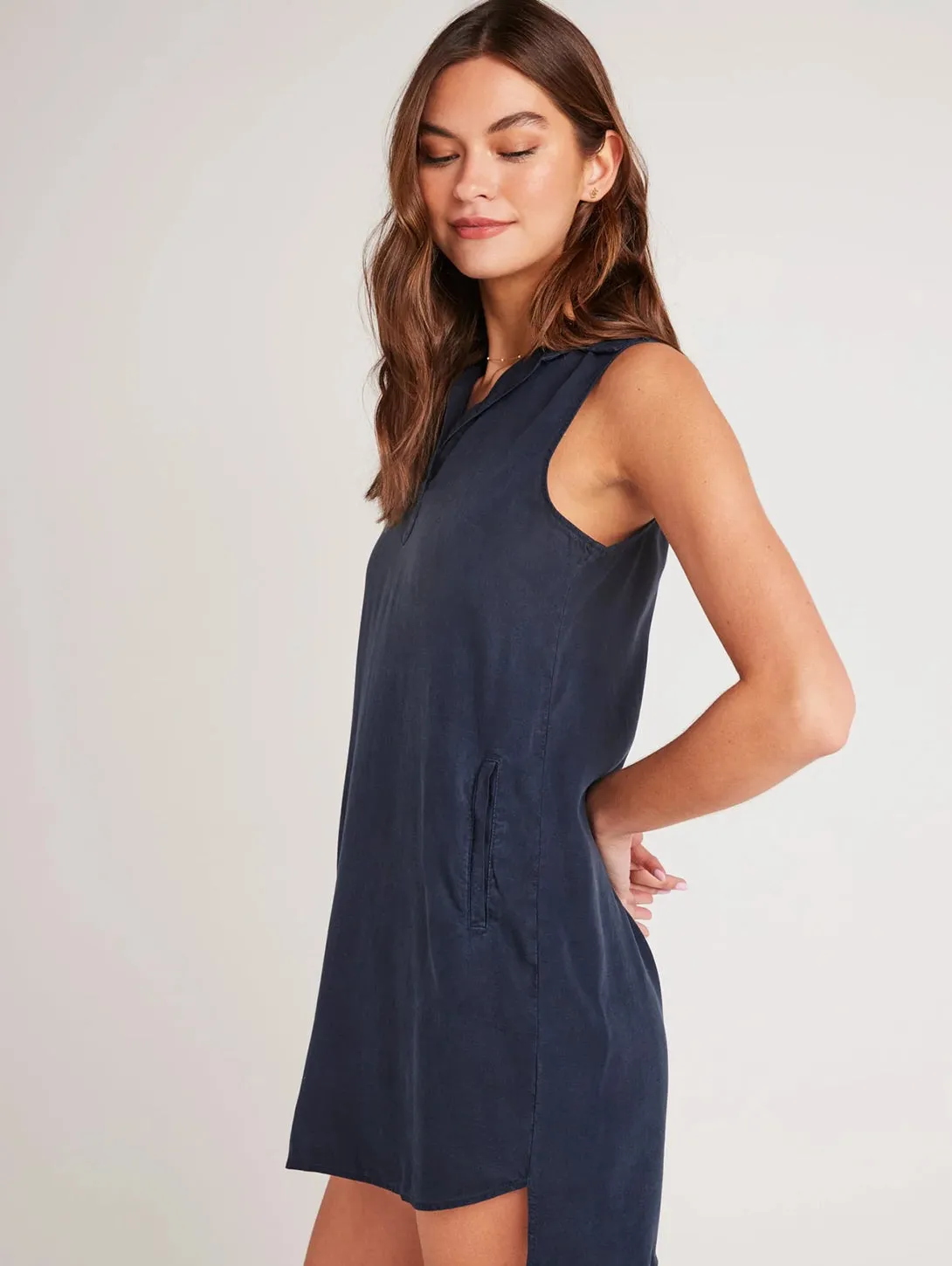 Sleeveless A-Line Dress - Endless Sea