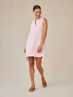 Sleeveless A-Line Dress - Petal Pink