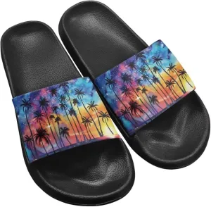 Slides & Slippers for Women & Men Casual Pool Sandals Open Toe Shower Shoes Summer Footwear Gift for Family Friends