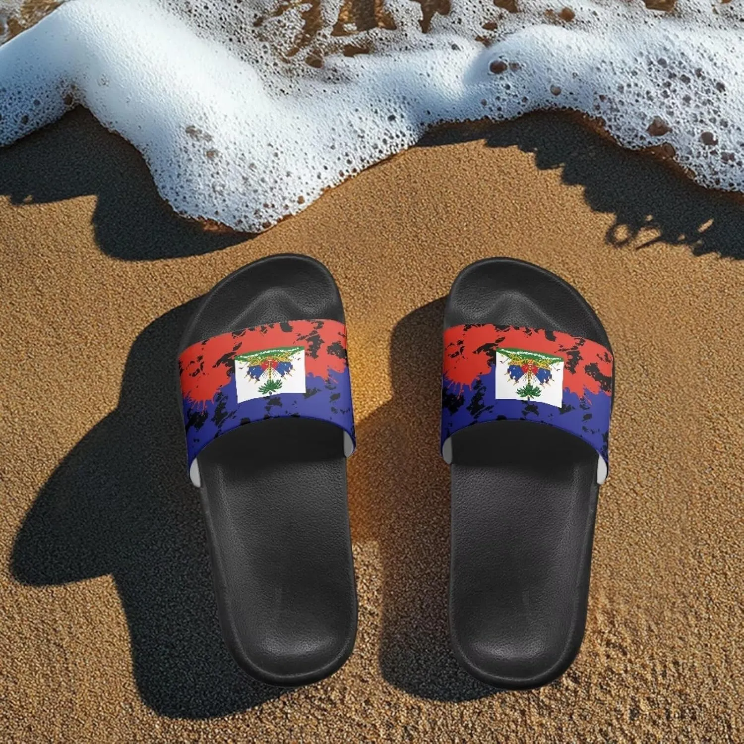 Slides & Slippers for Women & Men Casual Pool Sandals Open Toe Shower Shoes Summer Footwear Gift for Family Friends