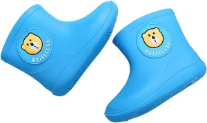 Spring Baby Rain Boots Waterproof Shoes Toddler Kids Boys Girls Cartoon Rubber Waterproof Rain Shoes Rain Boots