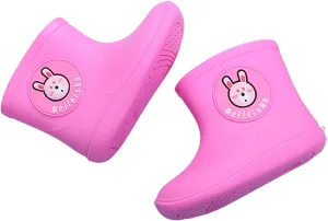 Spring Baby Rain Boots Waterproof Shoes Toddler Kids Boys Girls Cartoon Rubber Waterproof Rain Shoes Rain Boots