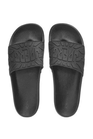 SUPERGA 1908 SLIDES RAGGIERA LOGO - BLACK