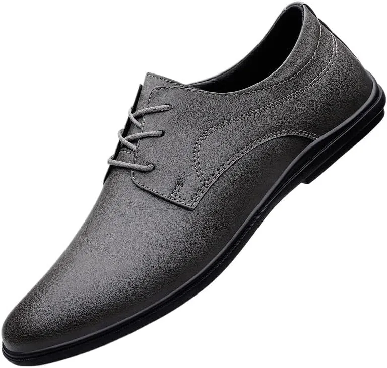 Tuxedo Mens Formal Oxford Shoes Vegan Leather Lace-up Pointed Toe Classic Business Party Wedding Non Slip Block Heel Anti-Slip Slip Resistant Casual
