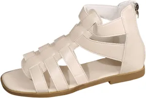 Women's Sandals Fisherman Braided Flat Sandals Woven Strappy Closed Toe Sandals Summer Beach Outdoor Shoes